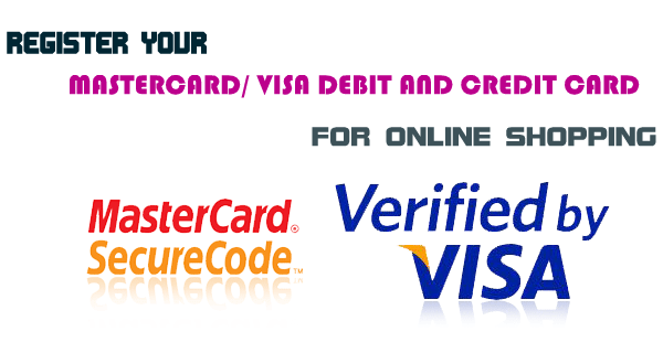 Register Mastercard or Visa Card For Online Shopping
